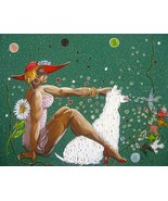 Trans, drag queen acrylic painting &quot;Everybody Loves Me&quot; by original artist - $534.60