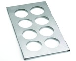 TableCraft Products T8 12.75&quot; x 7&quot; 8 Hole Bottle Holder, Stainless Steel... - £26.74 GBP