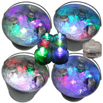 Mardi Gras Fat Tuesday Party LED Submersible Ice Bucket Lights 12 Color ... - £15.21 GBP