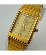 Oscar de la Renta Quartz Watch Men Gold Tone Diamond Rectangle ~For Part... - €22,84 EUR Oscar de la Renta Quartz Watch Men Gold Tone Diamond Rectangle ~For Part... - €22,84 EUR