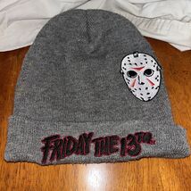 Friday The 13th Jason Voorhees Beanie Hat Gray Beanie A1 - $14.12