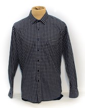 Bill &amp; Blass Men’s Blue Plaid Button Down Long Sleeve Shirt 2XL XXL - £8.54 GBP