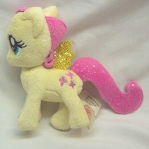 My Little Pony Yellow Fluttershy 4&quot; Plush Stuffed Animal Toy Aurora Hasbro 2014 - £11.73 GBP