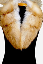 real fur beige fox collar - $158.02