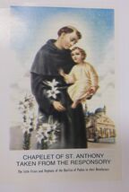 Chaplet of Saint Anthony of Padua Prayer Card, From Italy, NEW - $2.78 CAD