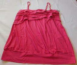 Lane Bryant Women&#39;s Ladies Spaghetti Strap Tank Top Shirt Top Pink Size 16 - £14.49 GBP