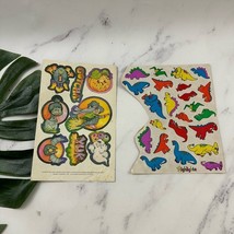 Vintage 80s Sticker Sheets Current Highlights Halloween Witch Cat Rainbo... - $258.16 MXN