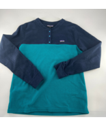 Patagonia Fleece Womens Medium Blue Teal Pullover Long Sleeve Outdoors H... - $36.19