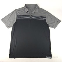 Ben Hogan Golf Polo Shirt Mens XL Black Gray Striped  - £20.12 GBP
