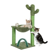 Indoor with Large House Natural Sisal Rope Cactus Cat Tree Condo(D0102HGI6BU.) - £74.92 GBP