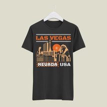 Las-Vegas Unisex Black T-Shirt - £18.11 GBP