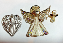 Angel Pins and pocket token good luck charm Mother Adoption Lot 3 - £16.78 GBP