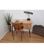 ELITE Furniture Desk Mid Century Atomic 2-Draw Desk+Chair 90x60x74cm MCM... - £117.28 GBP