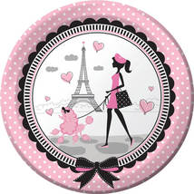 Party In Paris - 9&quot; Dinner Plates (8ct) - £3.21 GBP