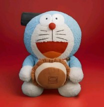 Doraemon w/Hamburger 12&quot; Shaggy Stuffed Plush Toy HTF - $148.50