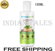  Mamaearth 100% Pure Castor Oil, Cold Pressed, To Support Hair Growth - 150ml - £18.16 GBP