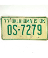 1977 United States Oklahoma Osage County Passenger License Plate OS-7279 - $20.31 CAD