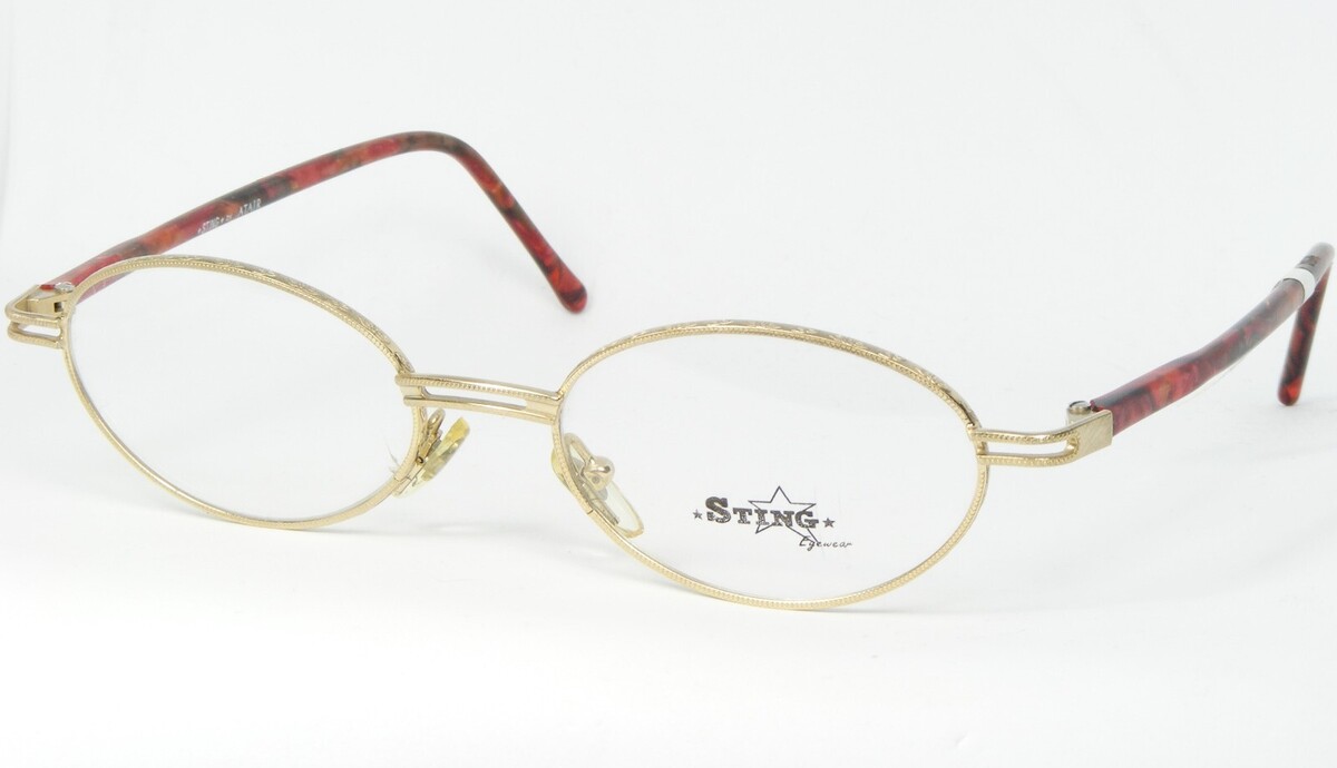 Vintage Enmiendas Sting Por Atair 1037 863 Oro Gafas Marco 50-18-140mm - $52.46