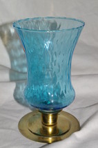 Homco Aqua Diamond Pattern Votive Cup Home Interiors &amp; Gifts - $8.00