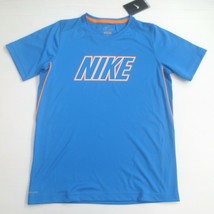 Nike Boys Legacy Short Sleeve Shirt - 833712 - Blue 406 - Size S - NWT - £13.58 GBP