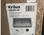 Kraus KHF200-36 36 in. Farmhouse Single Bowl Stainless Steel Kitchen Sink - £352.00 GBP