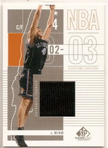 2003-04 SP Game used Authentic Fabrics Chris mihm Jersey Card - $9.46