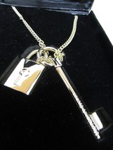 Victoria&#39;s Secret Limited Edition Scandalous Lock &amp; Key Charm Necklace - £27.93 GBP