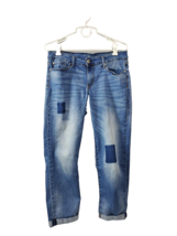 Denizen Levis Womens Jeans Size 12 W31 Distressed Stretch Mid Rise Cotton Blend - £13.43 GBP