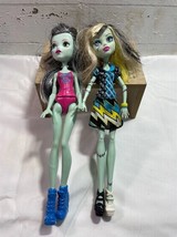 Lot of 2 Monster High Dolls 2008 and 2015 Frankie Stein Monster High - £13.14 GBP