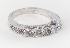 Lovely Ornate Vintage CZ Ring - Sz. 6.75 - £27.68 GBP