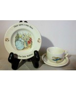 Vintage Peter Rabbit Cup  Saucer &amp; Plate Signed by Lord Wedgwood England... - £30.75 GBP