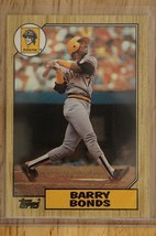 1987 Topps #320 BARRY BONDS Rookie RC Baseball Card Pittsburgh Pirates L-1 - £6.64 GBP