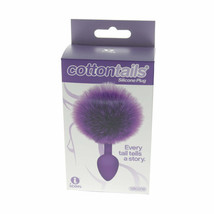 The 9&#39;s Cottontails Silicone Bunny Tail Butt Plug Purple - £16.50 GBP