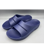 Oofos Ooahh Slide Sandals Size Womens 10 Blue Lightweight Comfort - $569.53 MXN