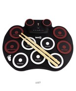 RockJam-Electronic Roll Up MIDI Drum Kit with Built in Speakers - $110.65 CAD