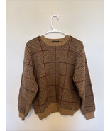 Brooks Brothers Shetland Wool Sweater Vtg 80s Scotland Made Brown Size L - $2,425.22 MXN