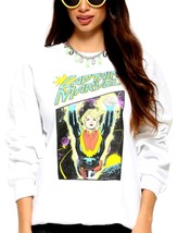 Marvel CAPTAIN MARVEL Soaring Girls White Women Pullover Sweatshirt (M) NWT - $34.65