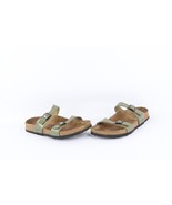 Vtg Birkis Birkenstock Womens 7 Distressed Leather Buckle Strap Sandals ... - $54.40