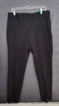 Lands End Black White Polka Dot Mid Rise Slim Leg Stretch Pant Size 14  - $16.95
