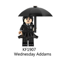 Minifigure Custom Building Toys Wednesday Addams Horror Series KF1907 - £3.07 GBP