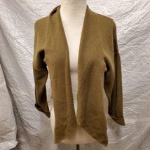 Rodier Women&#39;s Wool Blend Brown Cardigan Sweater - $49.49