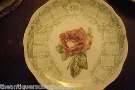 N.C.Co. / E.L.O. calendar plate 1910 red rose in center, advertising[54] - $59.40