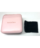Pandora Official Pink Jewelry Box Travel Zippered Case Organizer USED - $188.16 MXN