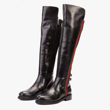 The Manhattan Luxe Black Leather Knee - High Boot image 2