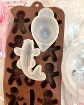 Silicone Resin Molds Set For Crafting - Butterfly Deer Fish Horse Ginger... - $29.92