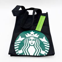 Starbucks Coffee Small black Reusable Lunch Tote Bag with Logo Top Handles - $27.00