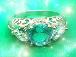 Ornate haunted ring  blue thumb200