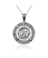Sterling Silver Eye of Horus Good Luck Amulet Pendant Necklace - $32.99 - $67.31