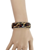 Leopard Print Casual Everyday Chunky Everyday Casual Chic Acrylic Metal Bracelet - $17.10