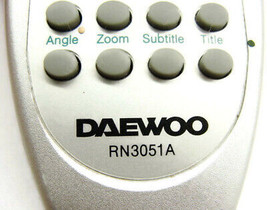 Daewoo RN3051A Remote Control Only Cleaned Tested Working No Battery - $19.78